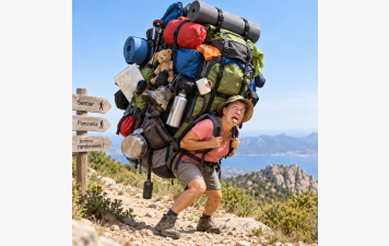 le sac à dos du randonneur
